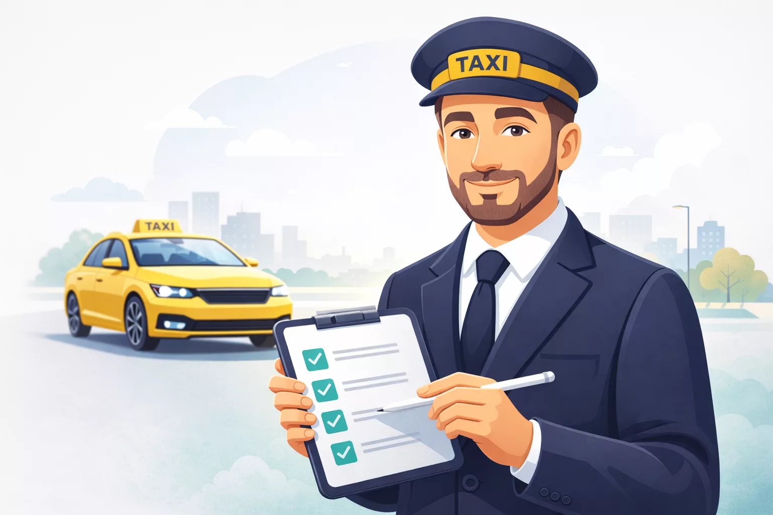 driver following smoking and vaping rules in taxis