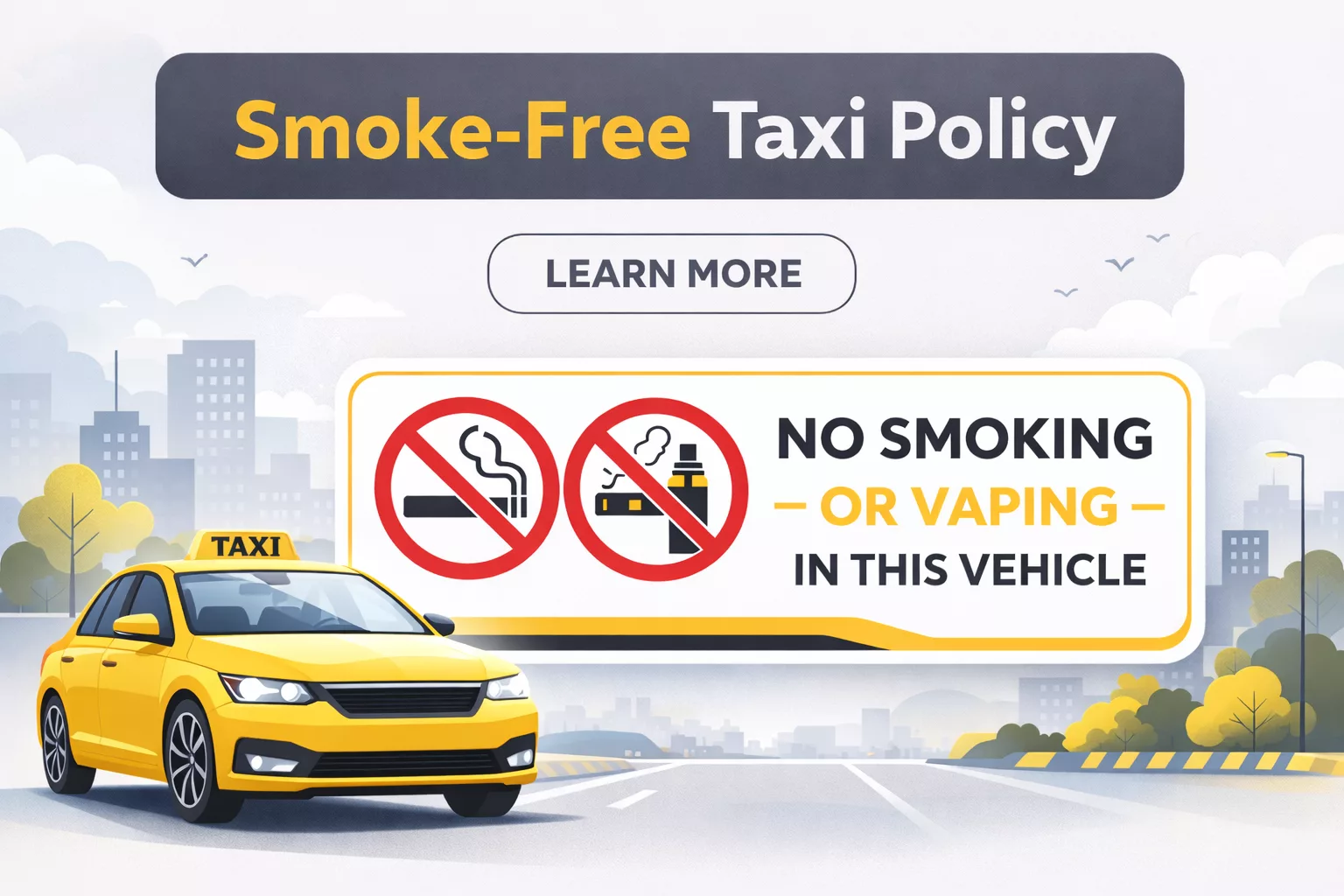 smoking and vaping rules in taxis smoke-free taxi policy