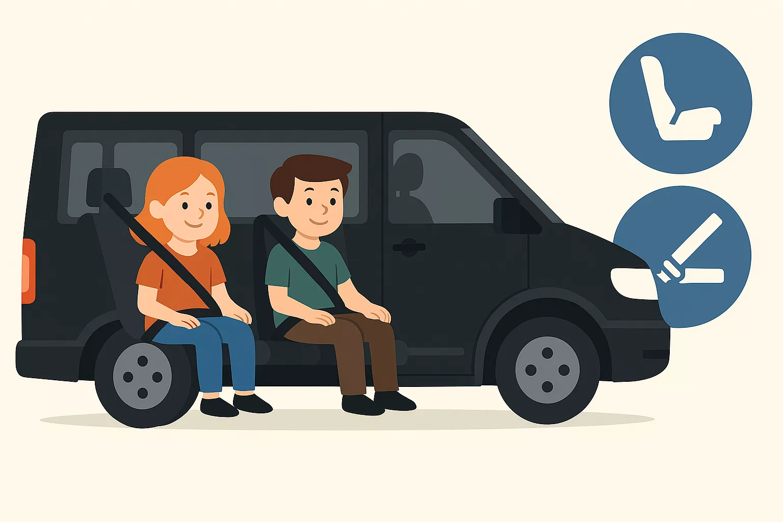 child car seats in taxis and airport transfers in the UK